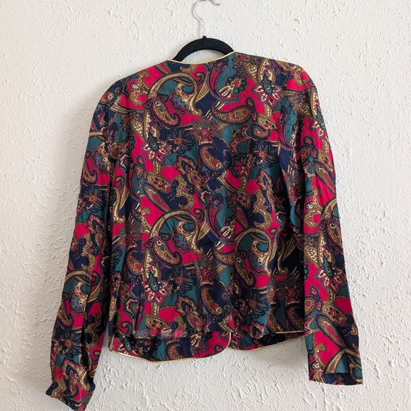 Vintage Norton McNaughton Multicolor Paisley Blazer - Picture 7 of 7